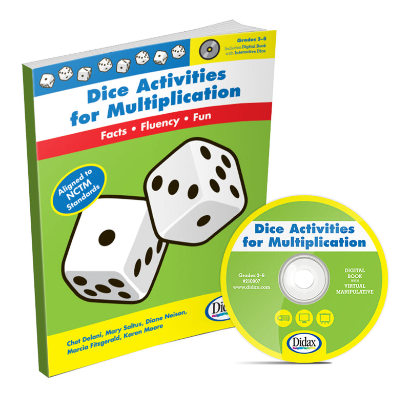 Dice Activities For Multiplication Resource Book Gr 3-6