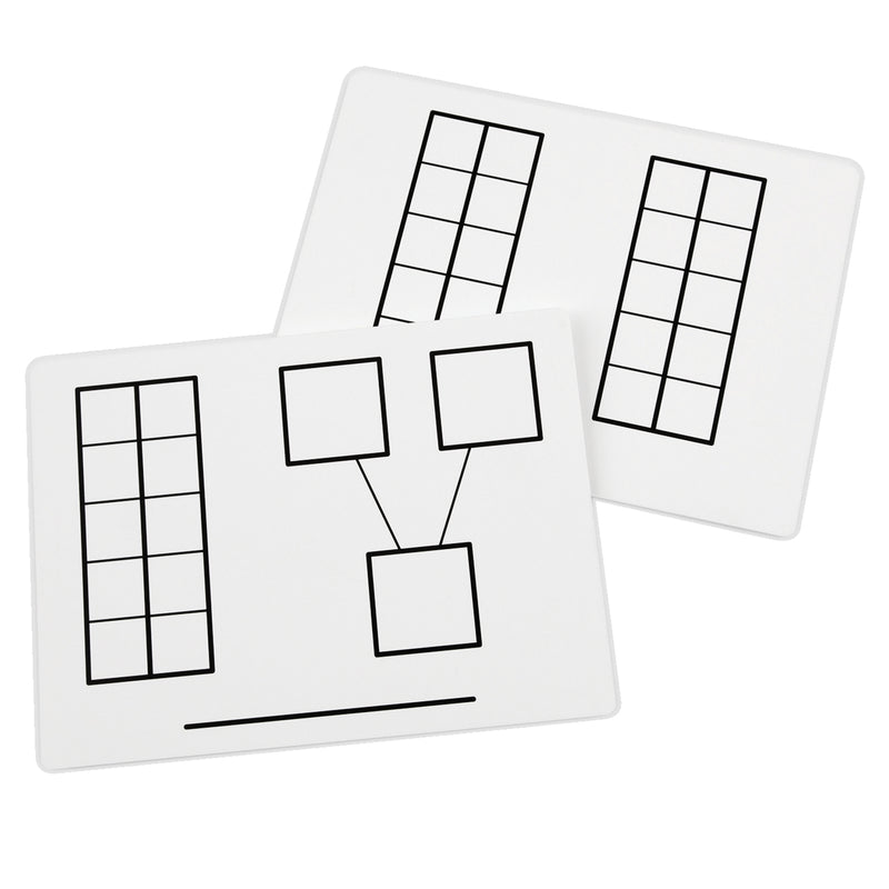 (2 Pk) Write & Wipe Ten Frame Mats