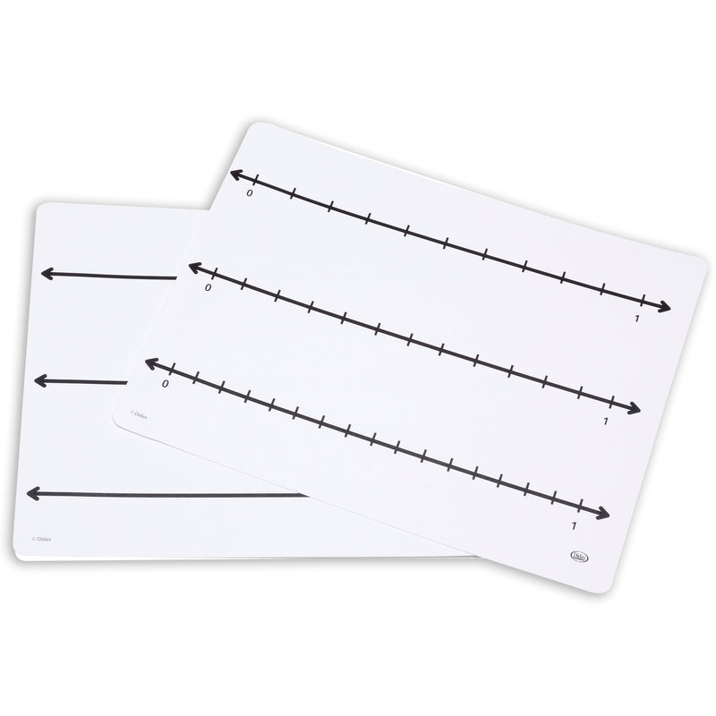 Write On Wipe Off Fract Number Line Mats 10 St