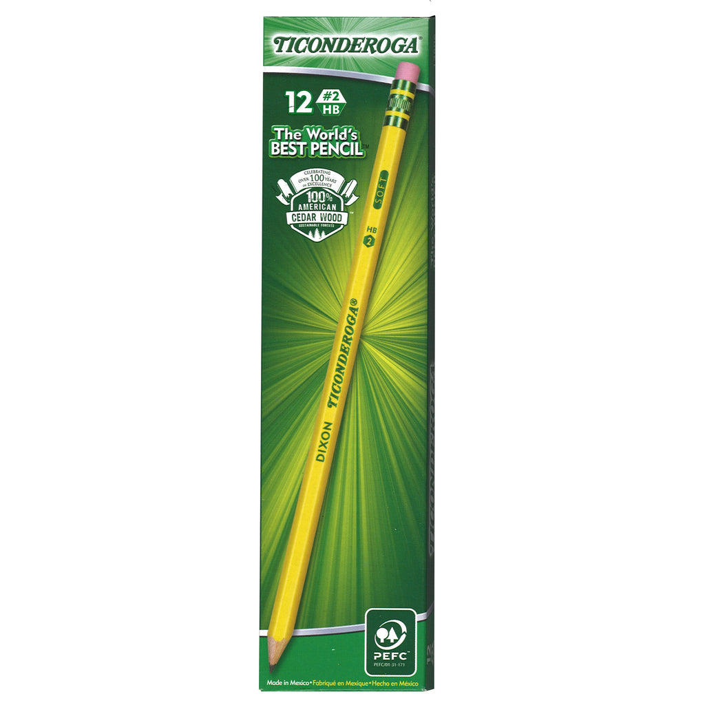 (3 Dz) Dixon Ticonderoga No 2 Pencils Presharpened 1 Dz