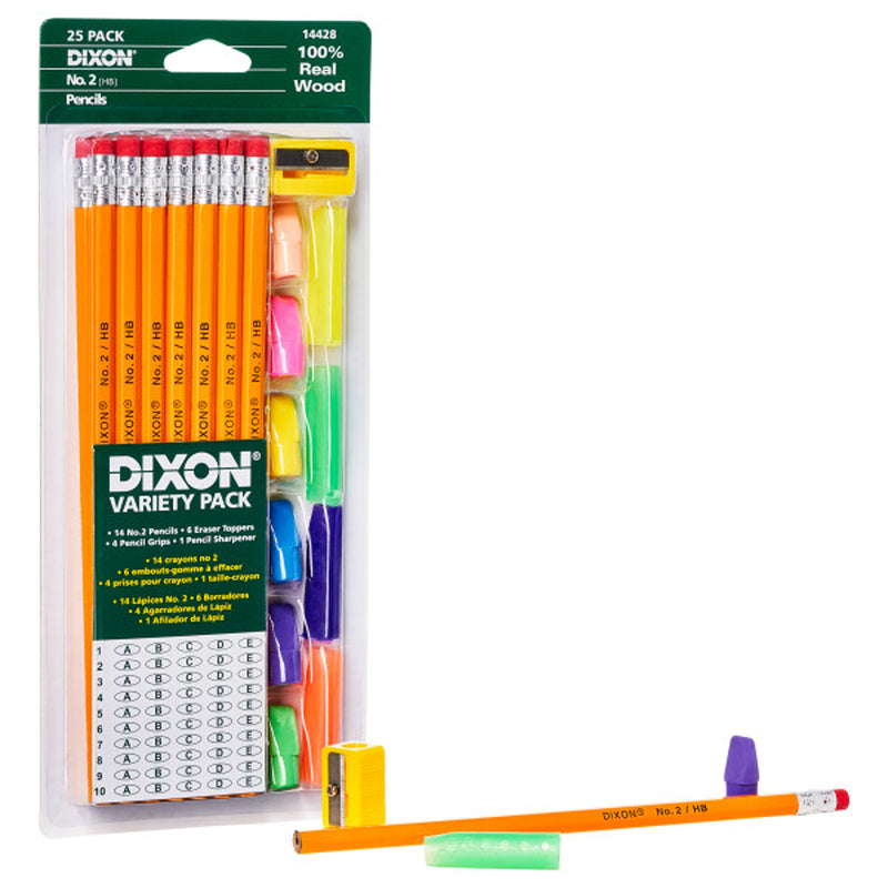 Variety Pack Pencils Erasers Grips