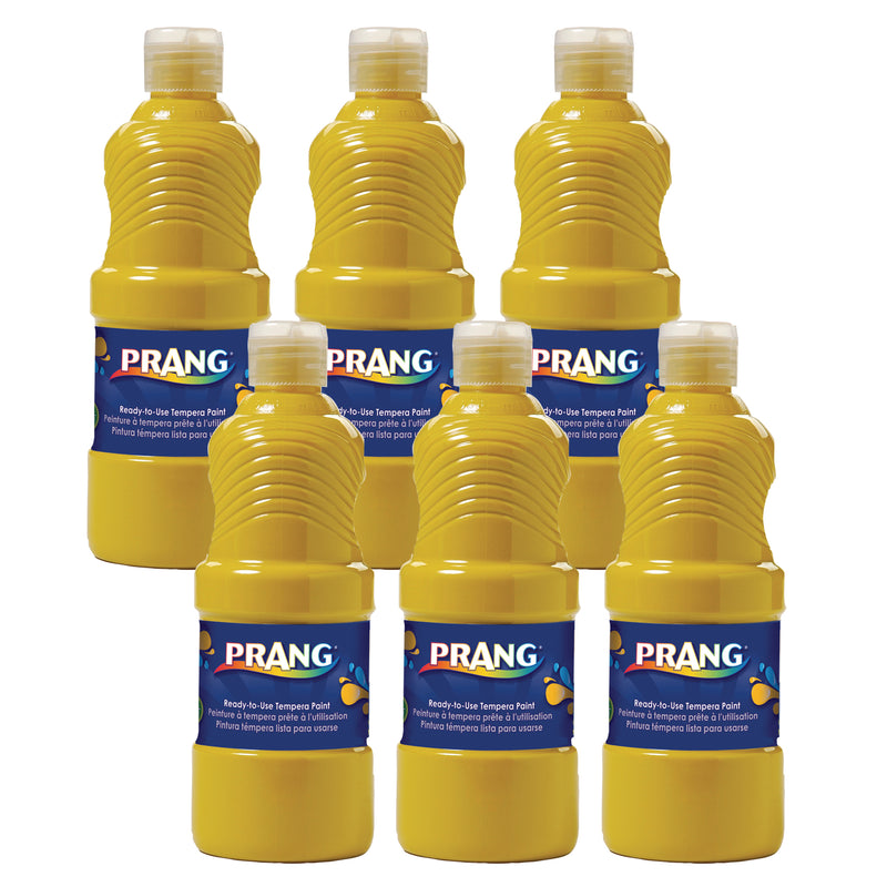 (6 Ea) Ready To Use Tempera 16oz Yellow