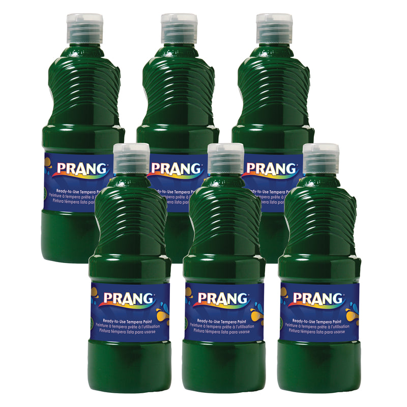 (6 Ea) Ready To Use Tempera 16oz Green