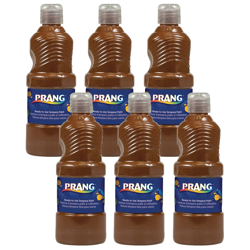 (6 Ea) Ready To Use Tempera 16oz Brown