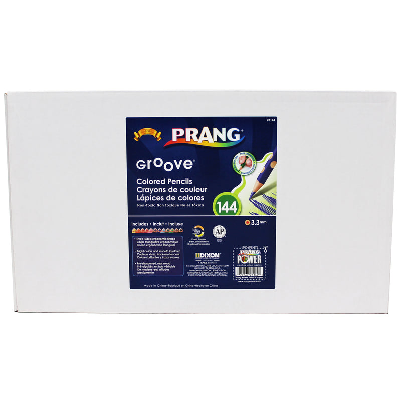 Prang Groove Colored Pencils 144 Ct