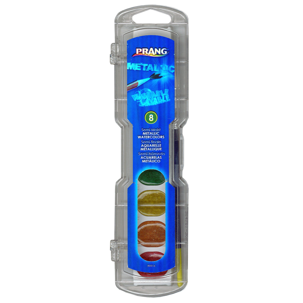 (6 Ea) Prang Watercolor Masterpk Metallic Colors 8 Per Pk