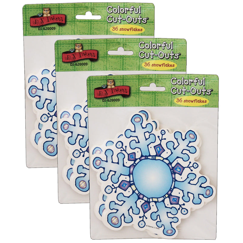 (3 Pk) Snowflakes Cut-outs