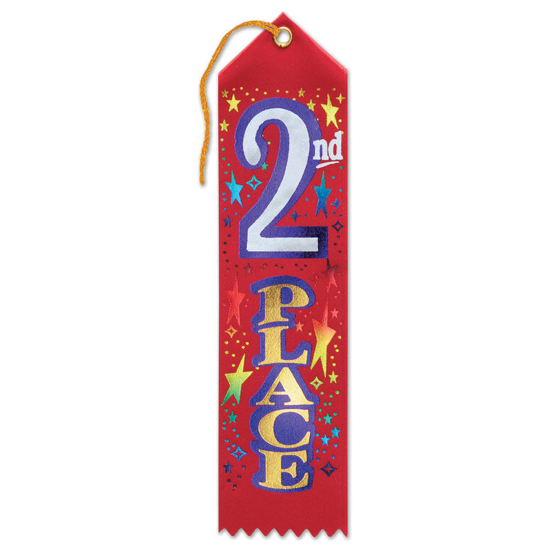 Award Ribbon 2nd 6-pk
