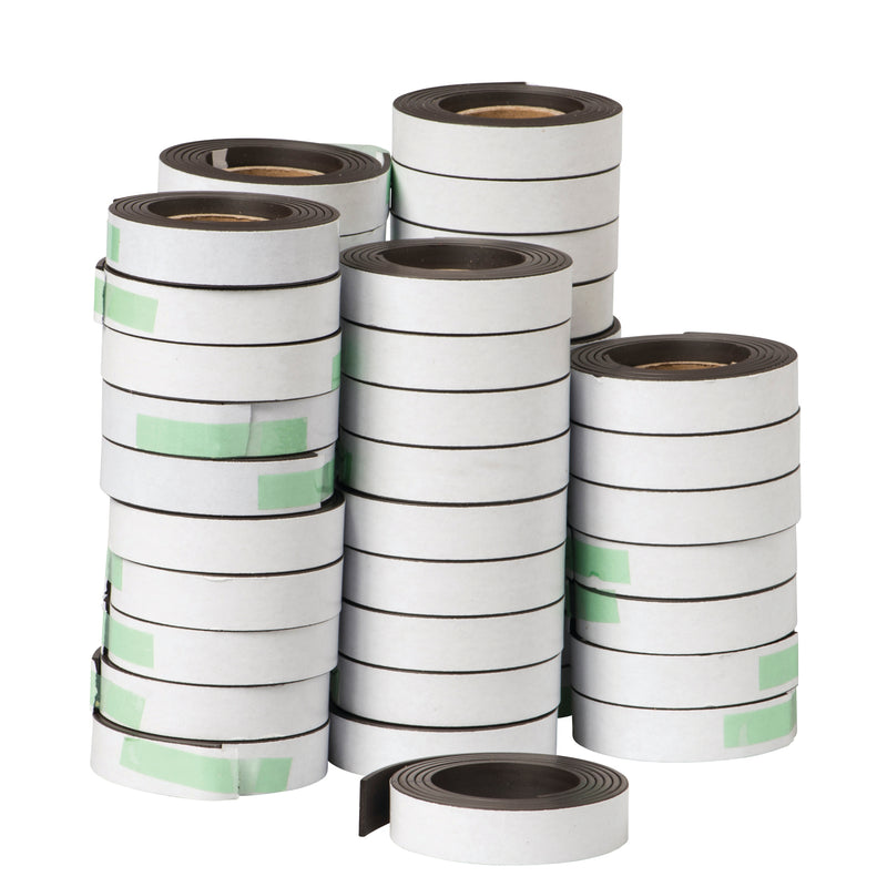 Magnetic Strips 48 Rolls 1-2 X 30 W- Adh