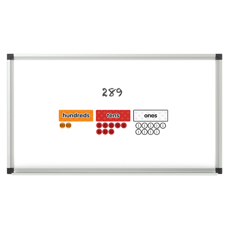 Magnet Math Magnetic Place Value Disks & Headings Gr 1-3