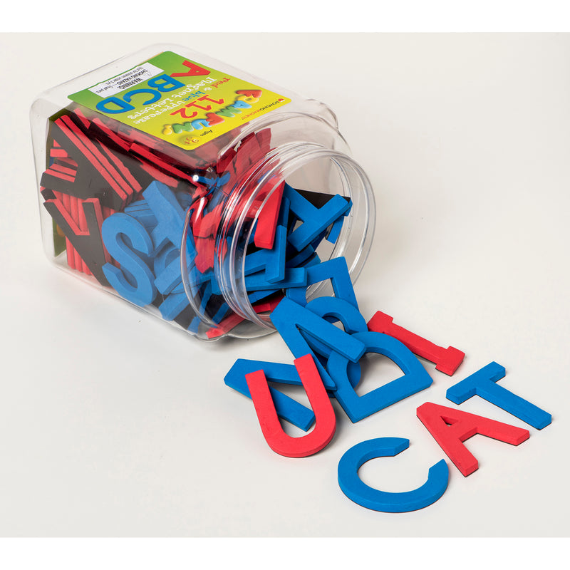 Uppercase Red & Blue Foam Letters