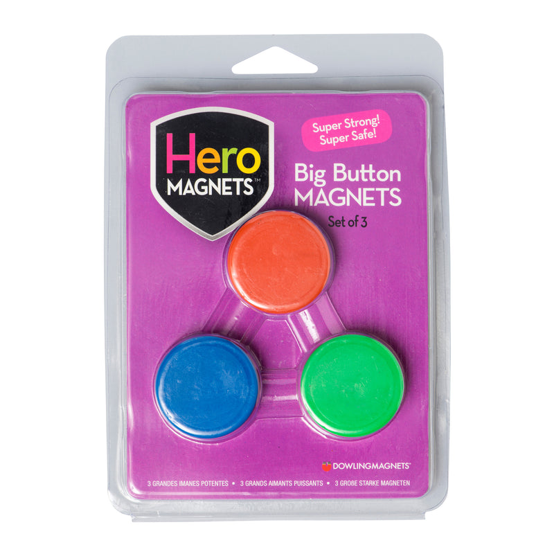 Big Button Magnets Set Of 3