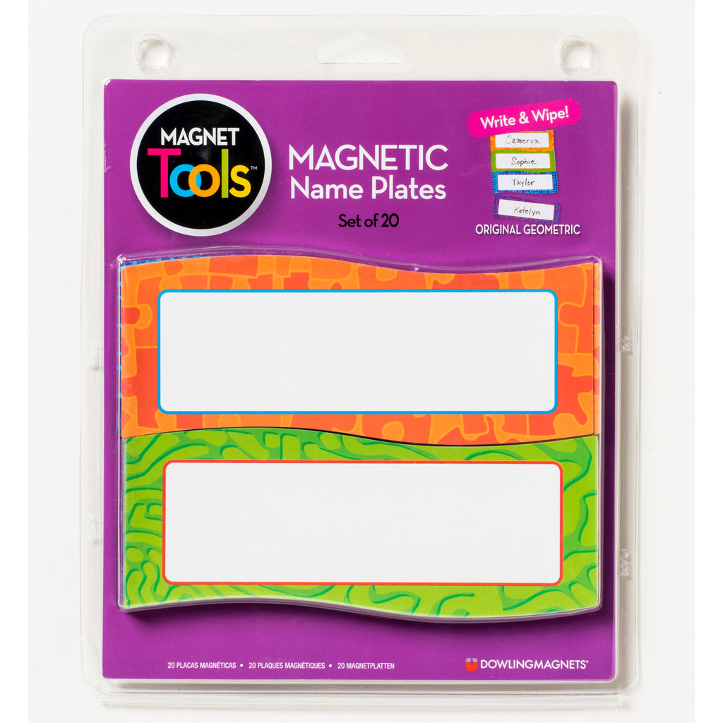 (2 Pk) Magnetic Name Plates 20 Per Pk