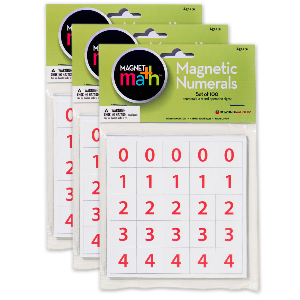 (3 Ea) Magnet Numerals