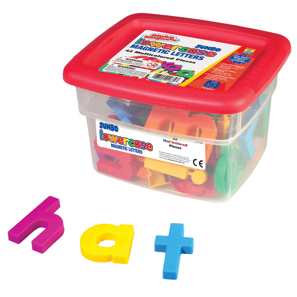 Alphamagnets Jumbo Lowercase 42 Pcs Multicolored