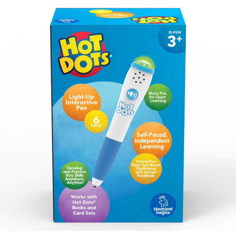 Hot Dots Light-up Interact Pen 6-pk