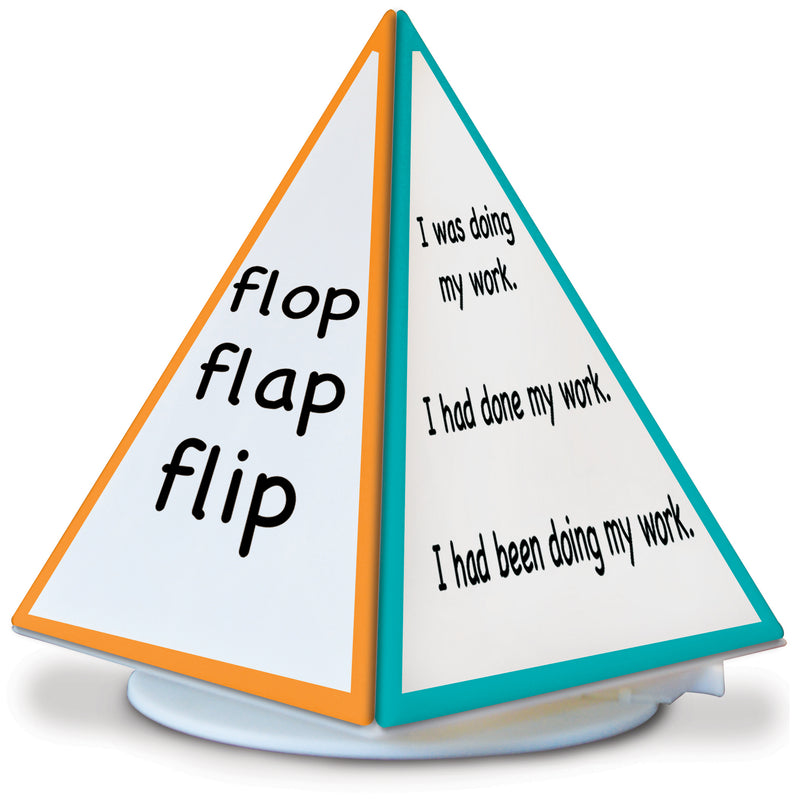 Pyramid Rotating Dry Erase Board Spin & Write 4-sided