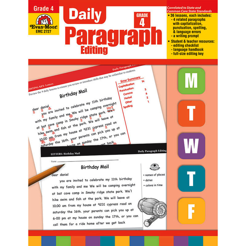 Daily Paragraph Editing Gr 4