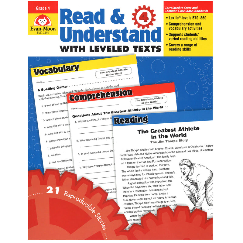 Read And Understand With Leveled Texts Gr 4