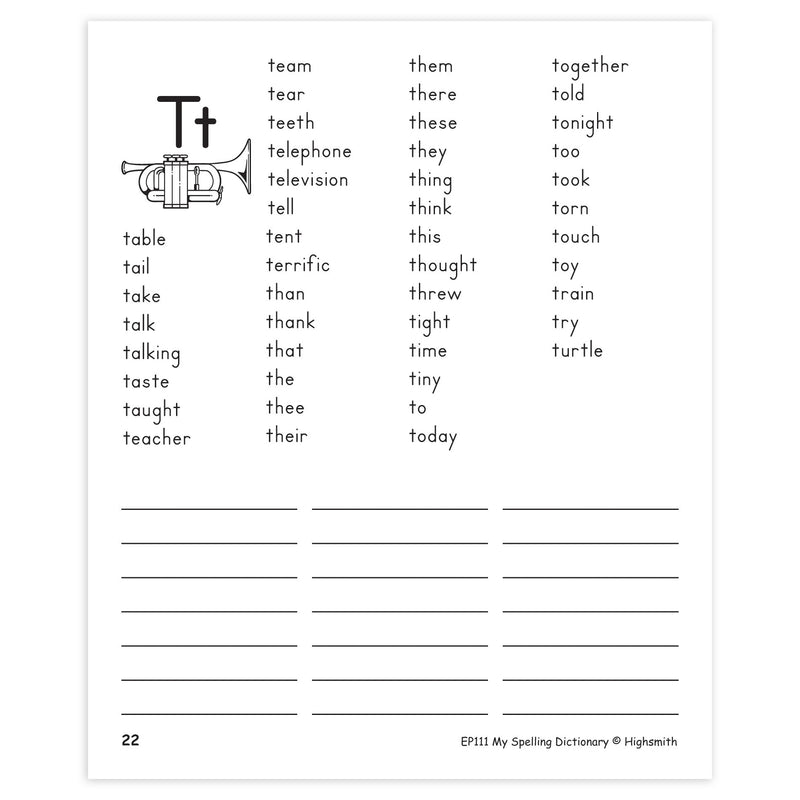 My Spelling Dictionary