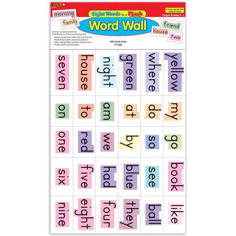 Sight Words In A Flash Gr K-1 Word Walls