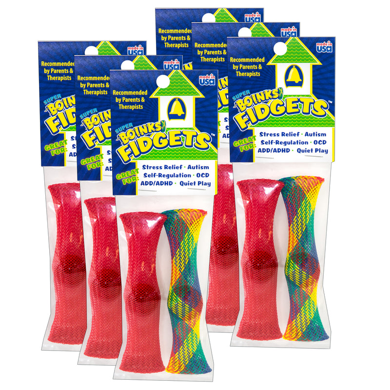 (6 Pk) Super Boinks Fidgets Pack Of 2