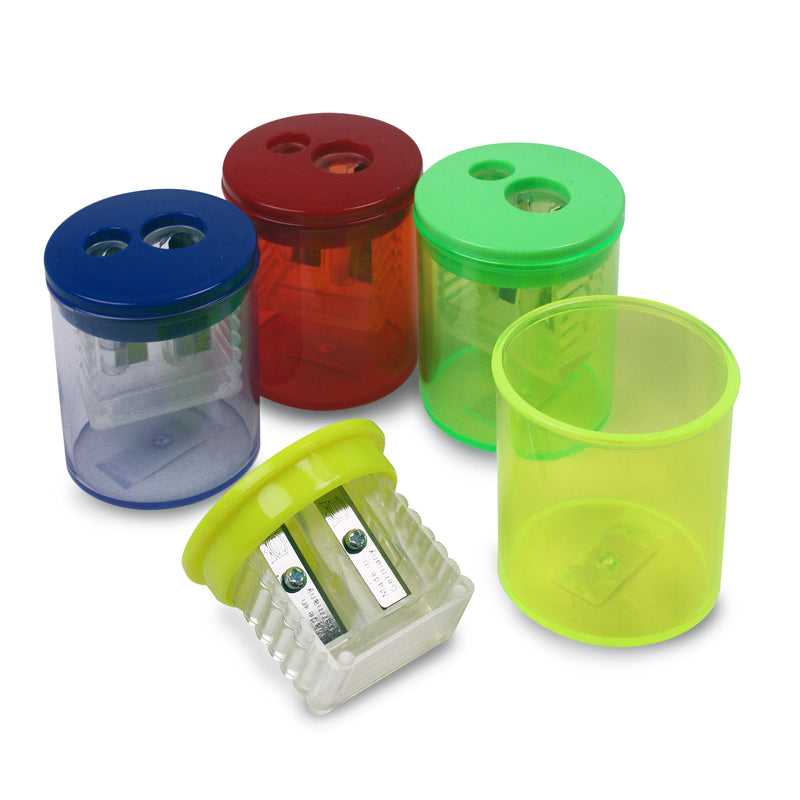 (12 Ea) Two Hole Pencil Sharpener