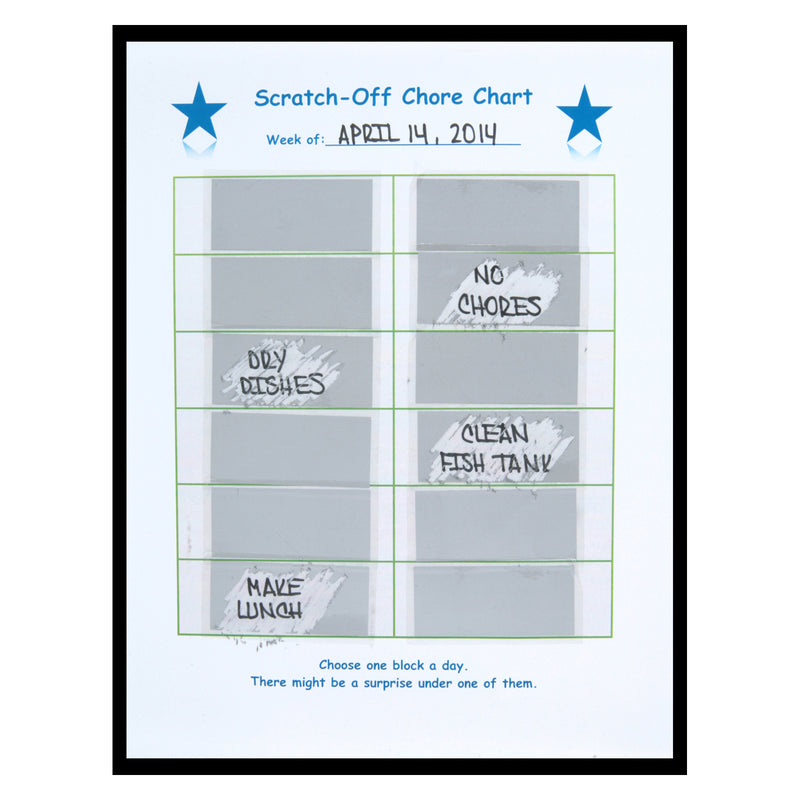 Scratch Off Stickers Rectangles