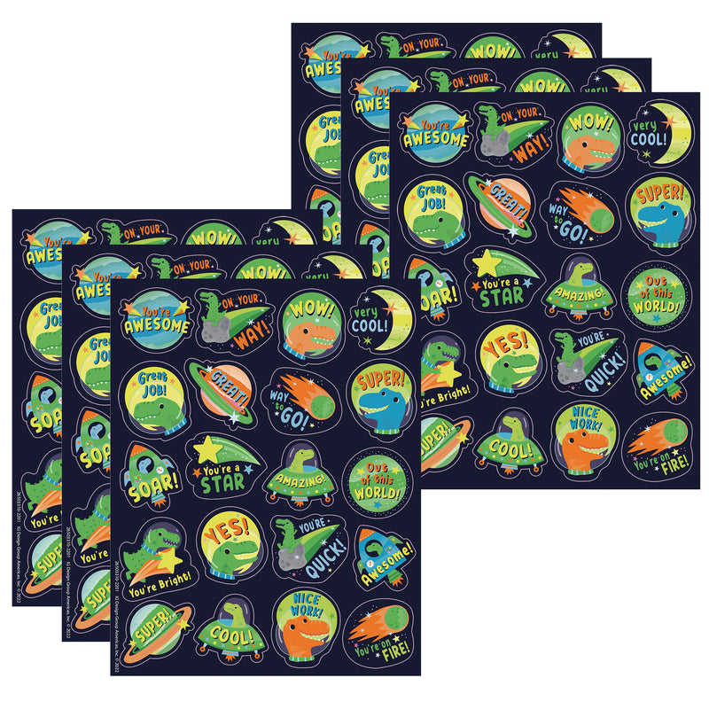 (6 Pk) Dinosaur Breath Stickrs 80pk Scented