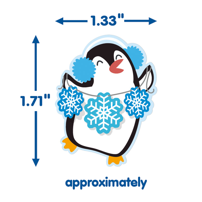 Winter Penguin Giant Stickers, Pack of 36