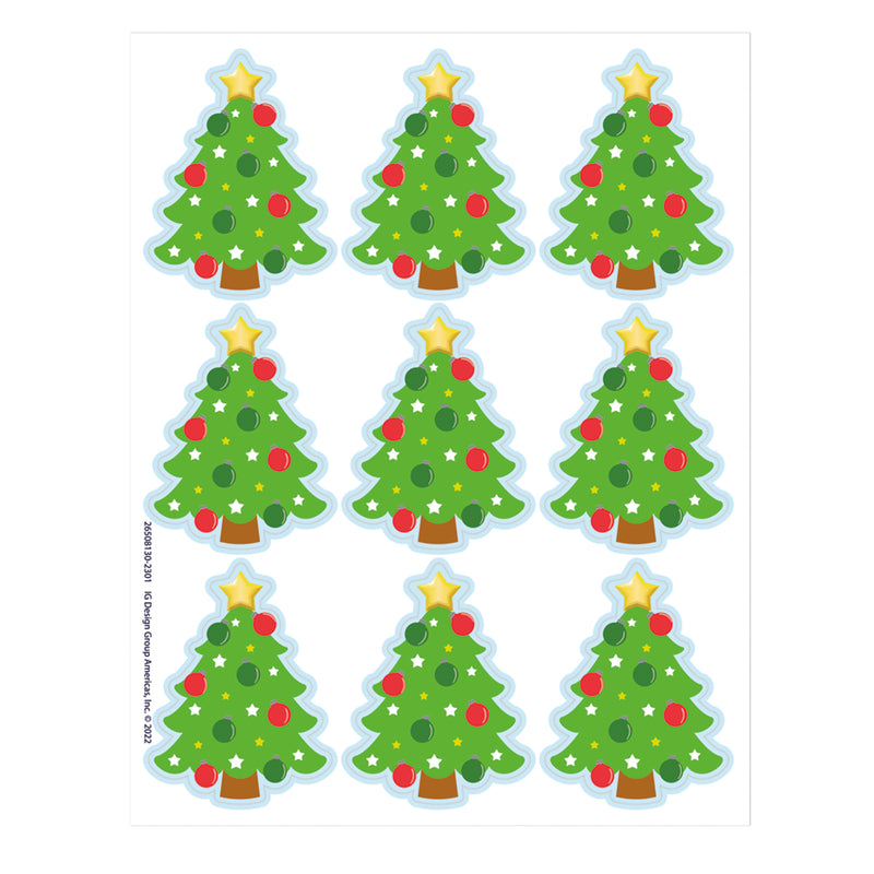 Christmas Tree Giant Stickers, 36 Per Pack, 12 Packs