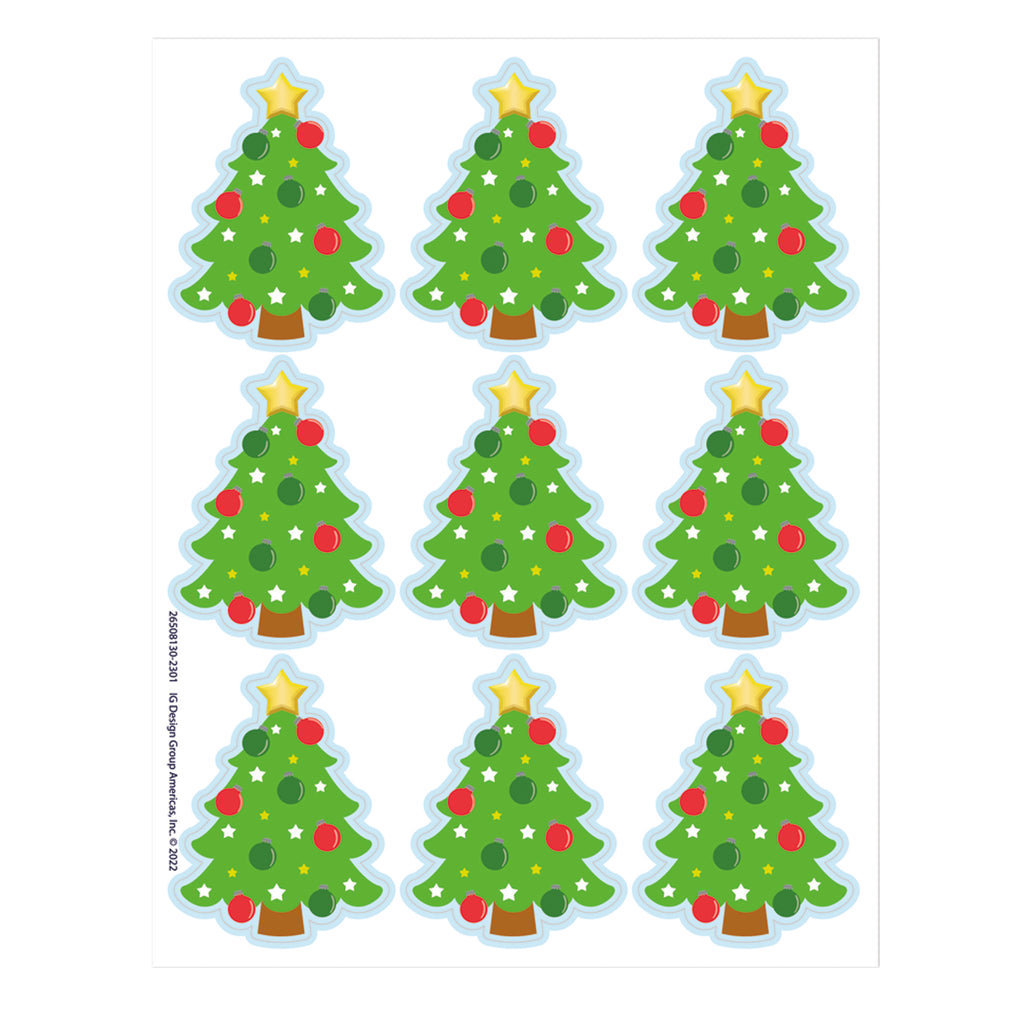 Christmas Tree Giant Stickers, Pack of 36