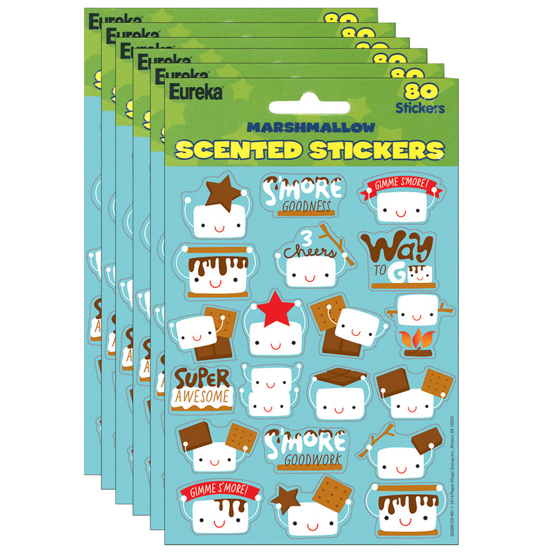 (6 Pk) Marshmallow Scented Stickers