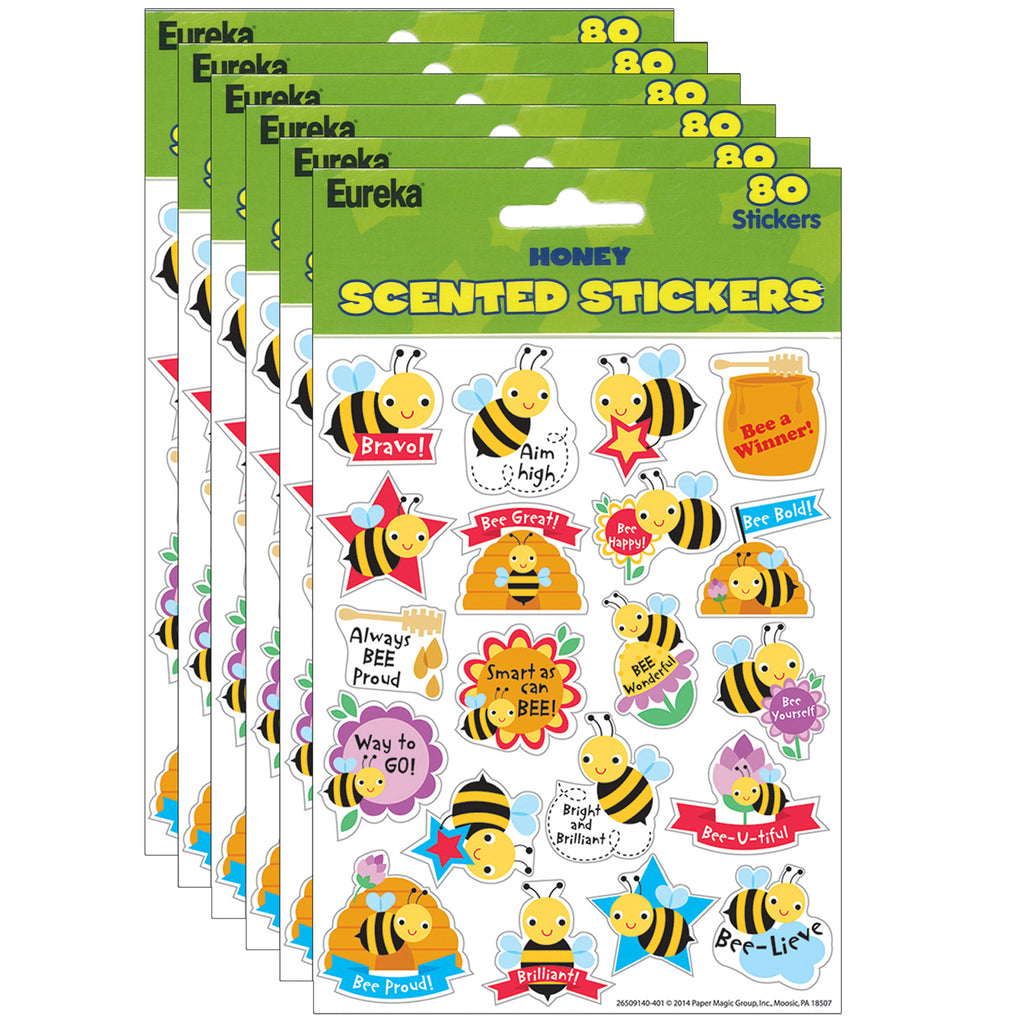 (6 Pk) Honey Scented Stickers