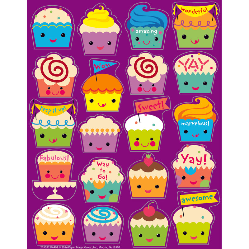 (6 Pk) Cupcake Scented Stickers