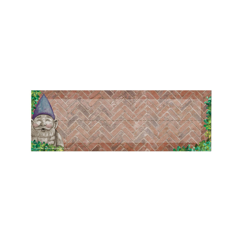 Curiosity Garden Self-Adhesive Name Plate, 9-5/8" x 3-1/4", 36 Per Pack, 3 Packs