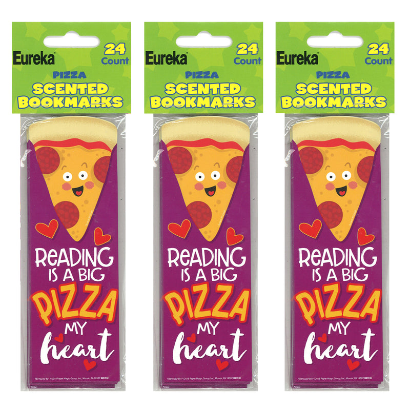 (3 Pk) Pizza Bookmarks Scented