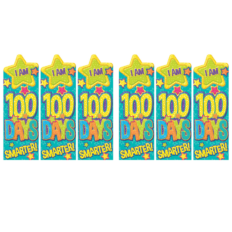 (6 Pk) Color World 100 Day Bookmark