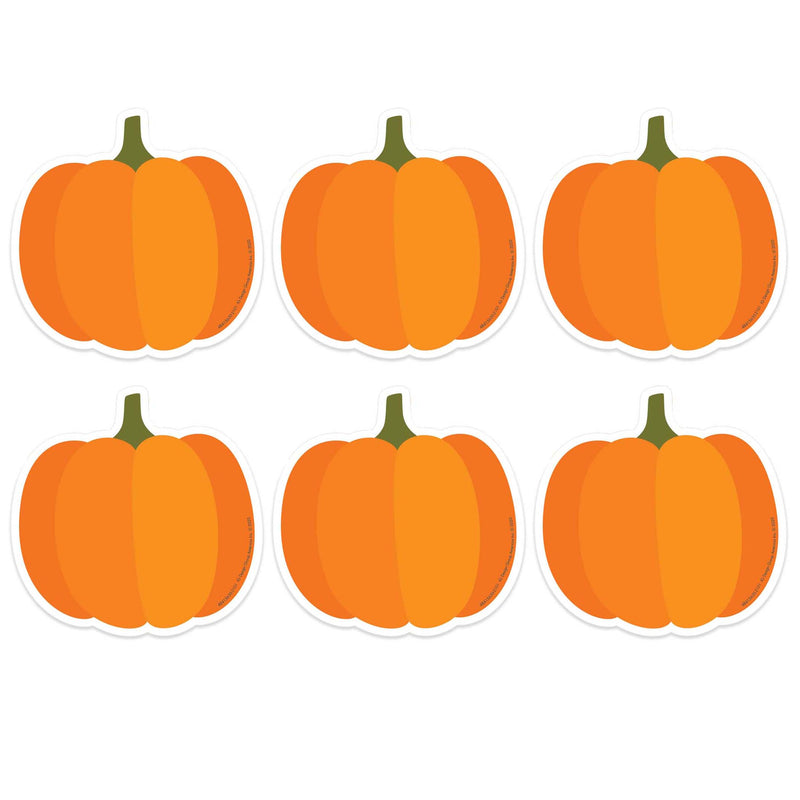 (6 Pk) Pumpkins Paper Cut-outs A Teachable Town