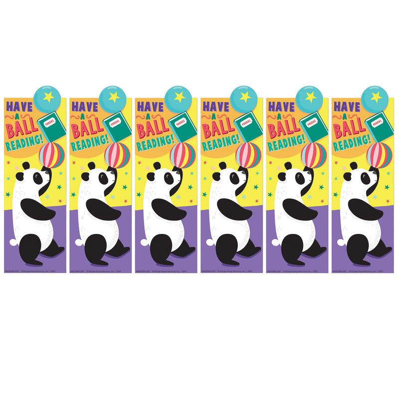 Panda Have a Ball Reading Bookmarks, 36 Per Pack, 6 Packs