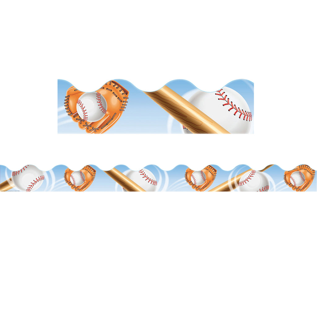 (6 Pk) Baseball Deco Trim