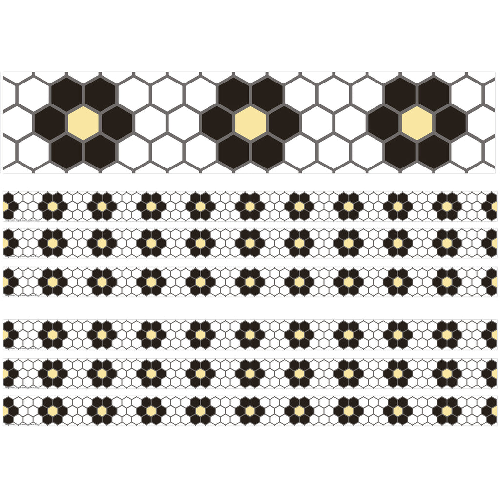 The Hive Floral Mosaic Deco Trim®, 37 Feet Per Pack, 6 Packs