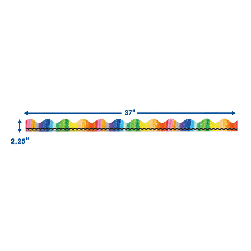 Crayola® Rainbow Deco Trim®, 37 Feet Per Pack, 6 Packs