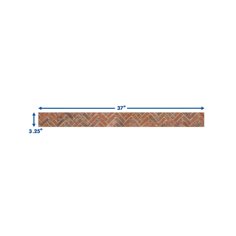 Curiosity Garden Brick Extra Wide Deco Trim®, 37 Feet Per Pack, 6 Packs