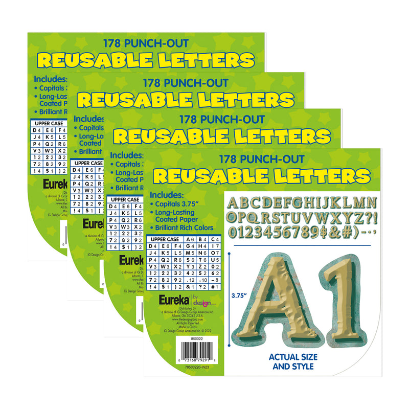 Curiosity Garden Deco Letters, 178 Per Pack, 3 Packs