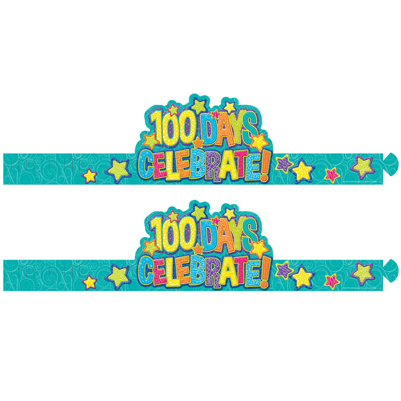 (2 Pk) Color World 100 Days Hats