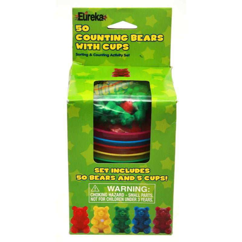 Counting Bear Cups 50 Ct Bears 5 Cups