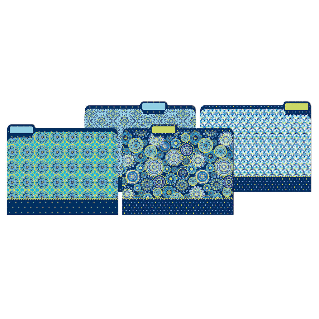 Blue Harmony File Folders
