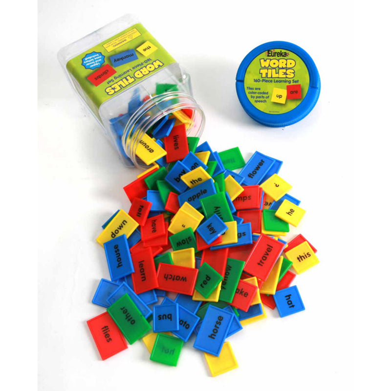 Word Tiles Parts Of Speech 160-pk Color Coded