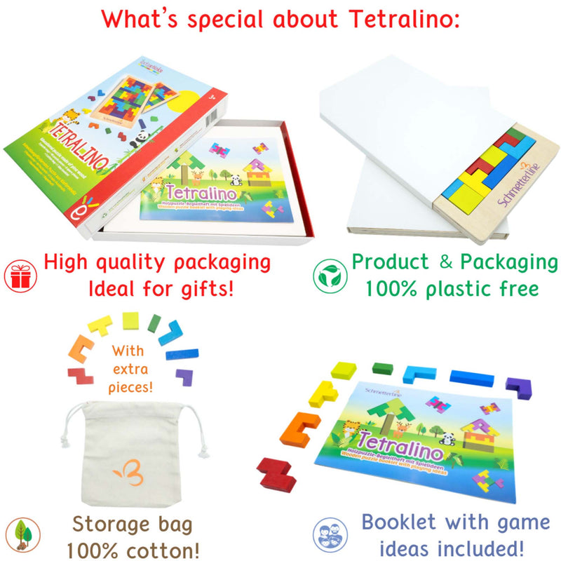 Tetralino Premium Wooden Puzzle